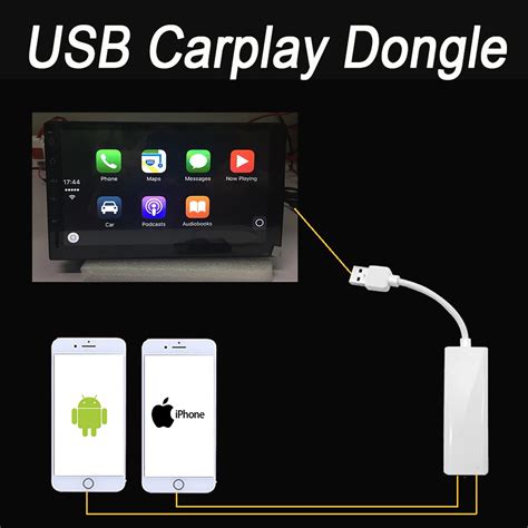 New Android car radios USB Apple Carplay Dongle for Android Auto iPhone Carplay Car Navigation ...