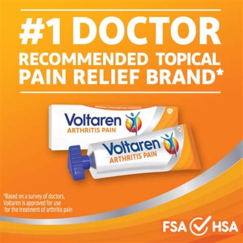 Voltaren Arthritis Powerful Topical Arthritis Pain Relief Pain Gel, 3.53 oz - Kroger