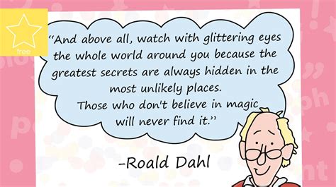 Teacher's Pet » Roald Dahl Quote Poster