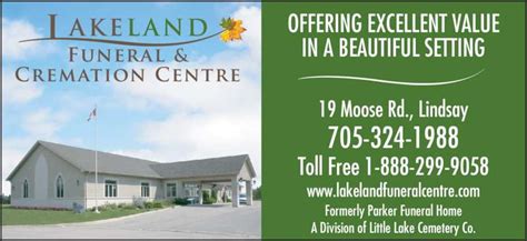 Parker Funeral Home & Cremation Centre - Lindsay, ON - 19 Moose Rd ...