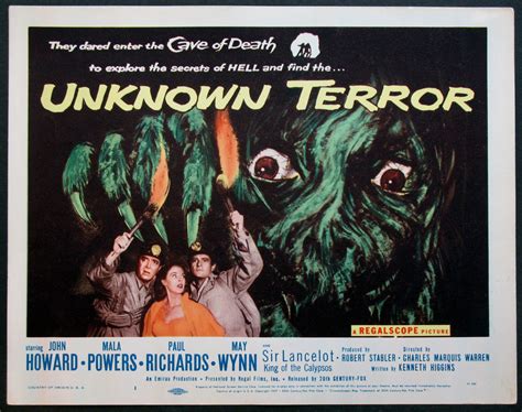 “You got to suffer to be born again.” – The Unknown Terror (1957) | The Incredibly Strange Creature