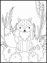 Cute Fox Coloring Pages For Kids 17502028 Vector Art At Vecteezy sketch template