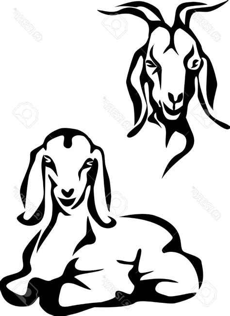 Nubian Goat Head Silhouette : Goat Svg Silhouette Goats Nigerian Pygmy ...