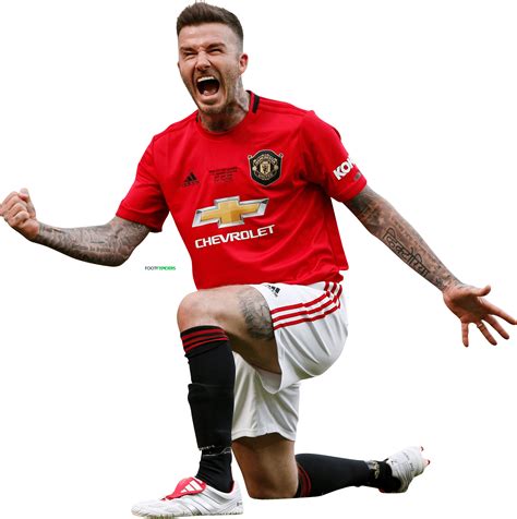 David Beckham Manchester United football render - FootyRenders