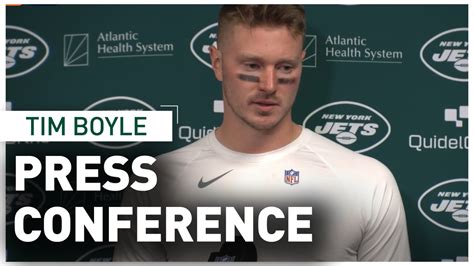 QB Tim Boyle Postgame Press Conference (11/19) | Jets at Bills