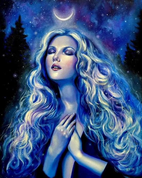 Surrealism Oil Painting Stunning Unique Artwork Blue Home Decor Magic ...