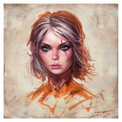 2D Art: Ciri - 2D Digital, Digital paintings, PortraitCoolvibe – Digital Art