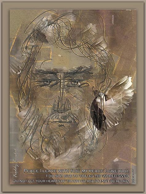 Peace I leave with you Mixed Media by Freddy Kirsheh - Fine Art America