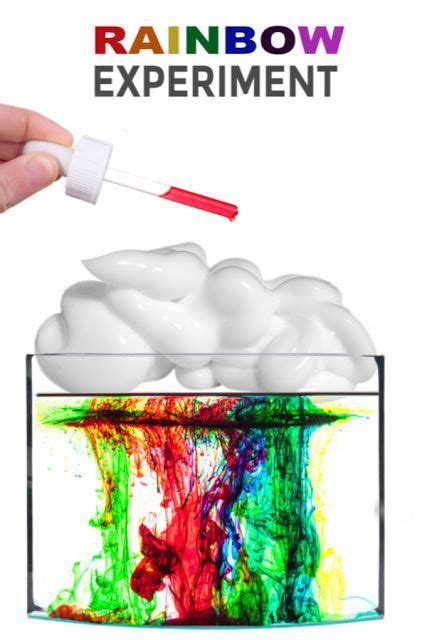 Rainbow Rain Experiment | Fun experiments for kids, Science projects ...