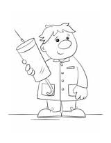 Doctor coloring Pages  Free Coloring sketch template