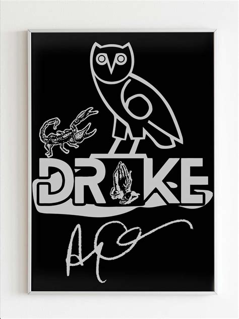 Drake Albums Logo Grey Poster in 2022 | Drakes album, Custom posters ...