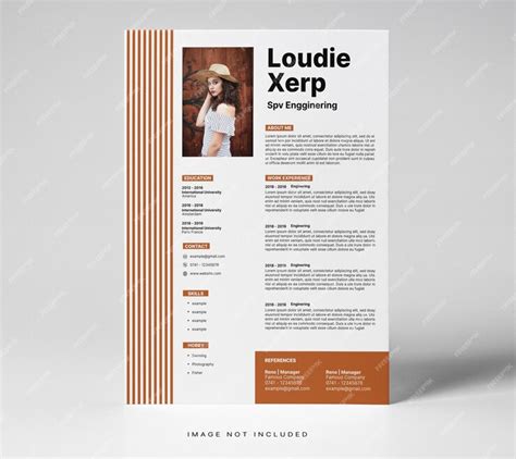 Premium Vector | Clean and modern resume or cv brown template