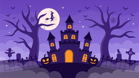 Haunted House Halloween Background 11001237 Vector Art at Vecteezy