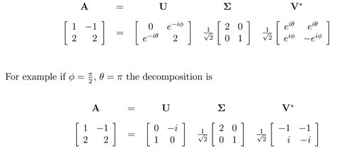 svd - Singular Value Decomposition algorithm - Stack Overflow