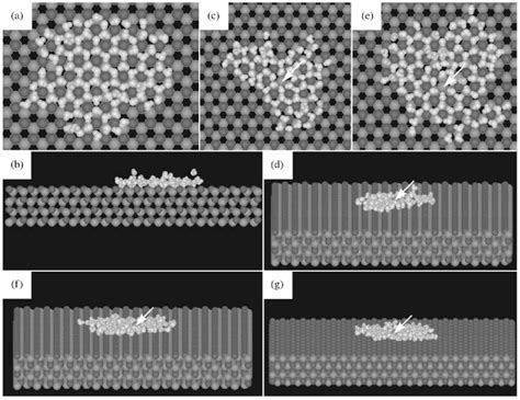 The initial stages of nucleus formation on the base face of a silver... | Download Scientific ...