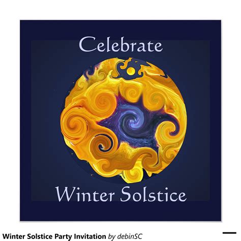 Winter Solstice Party Invitation | Zazzle.com | Winter solstice party ...