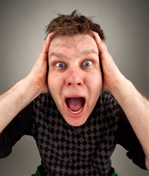 Screaming surprised man stock photo. Image of looking - 31934248