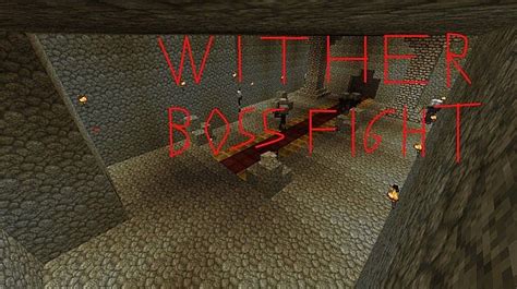 Wither boss fight Minecraft Map