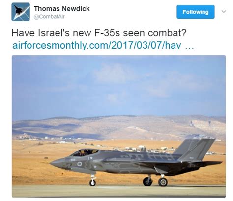 Jet & Prop by FalkeEins: Israeli F-35s have already seen combat action