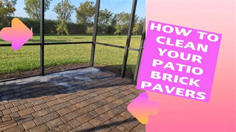 How To Clean Patio Pavers 🧹🧹 - YouTube