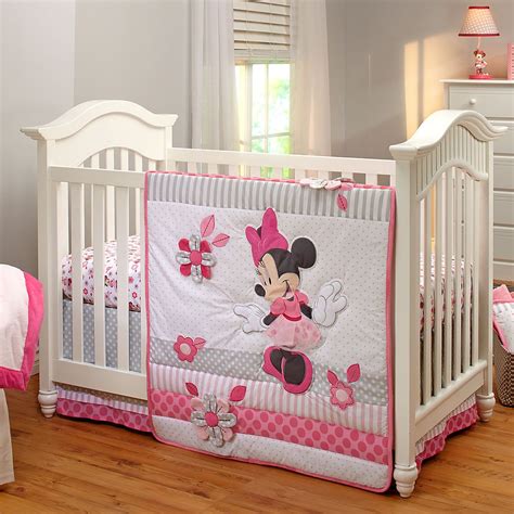 Disney Minnie Mouse Crib Bedding Set for Baby - Personalizable | Disney Store | Baby crib sets ...