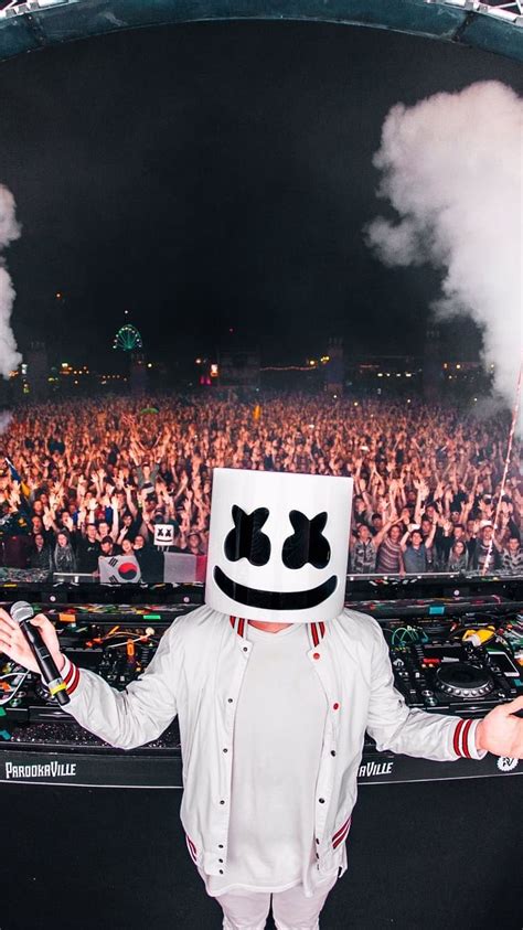 Marshmello Live, Crowd Background, music, concert, smoke, dj remix, HD ...