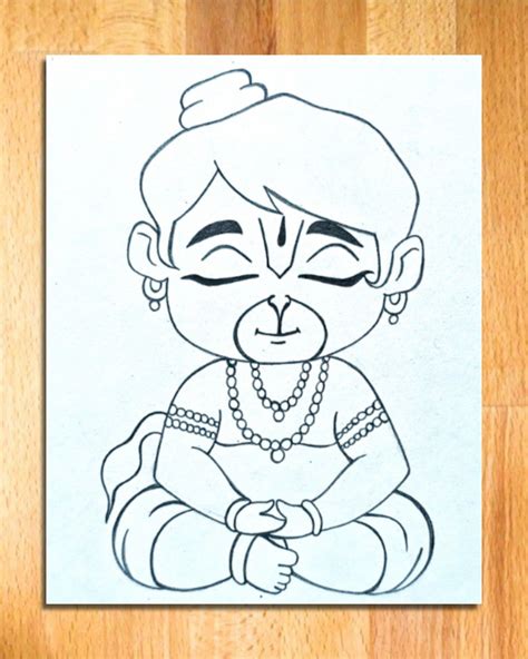 Bal hanuman drawing easy lord hanuman drawing easy and step by step – Artofit