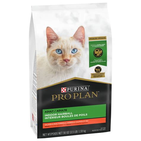 Purina Pro Plan Focus Adult Indoor Hairball Salmon & Rice Formula Cat Food