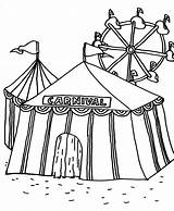 Circus Tent Coloring Page sketch template