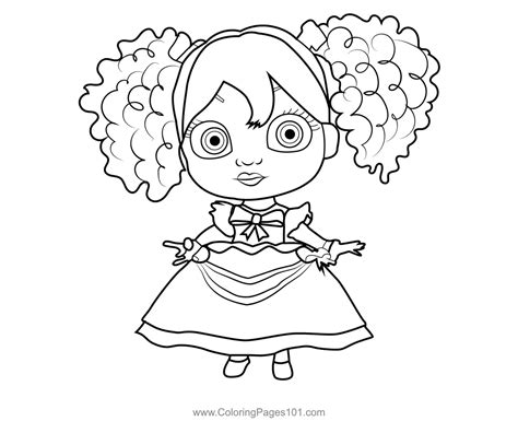 Poppy Poppy Playtime Coloring Page for Kids - Free Poppy Playtime ...