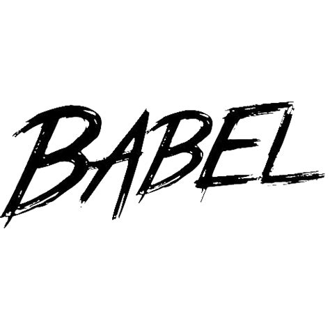 Babel black logo transparent PNG - StickPNG