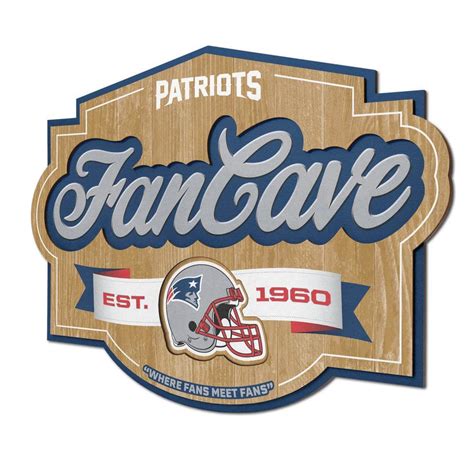 YouTheFan NFL New England Patriots Fan Cave Decorative Sign 1903592 ...