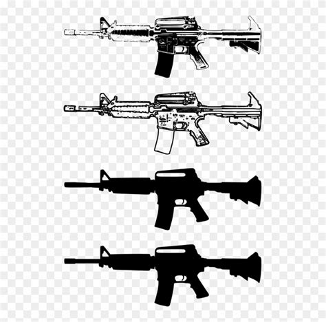 M4 Carbine Airsoft Guns M16 Rifle - M16 Rifle Clipart, HD Png Download ...