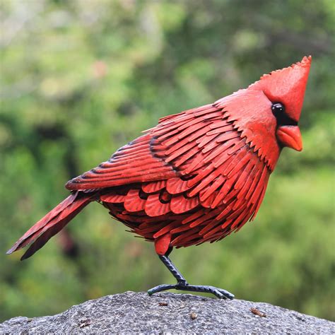 Amazon.com: Shefio Cardinal Garden Decor - Metal Cardinal Yard Decor ...