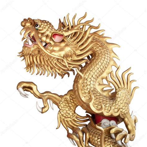 Chinese Golden Dragon Sculpture Stock Photo by ©fotoslaz 34700487