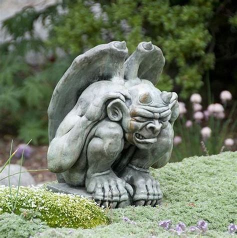 Giddian Gargoyle | Gargoyles, Concrete statues, Garden statues