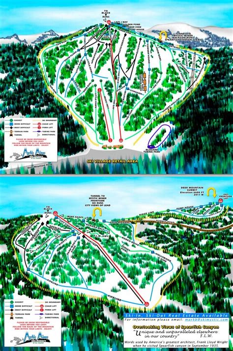 Deer Mountain Ski Resort Trail map - Freeride