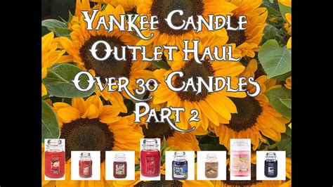 Yankee Candle Outlet 🍂🌻🍁 Fall Candle Haul OVER 30 Candles Part 2 - YouTube