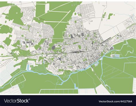 Map of the city of pinsk belarus Royalty Free Vector Image