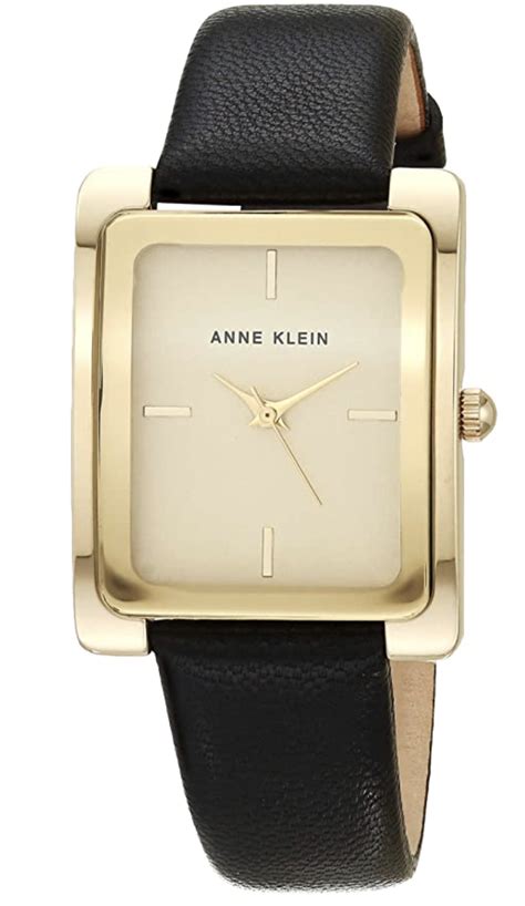 Anne klein leather watch / black – Aljawhara brands