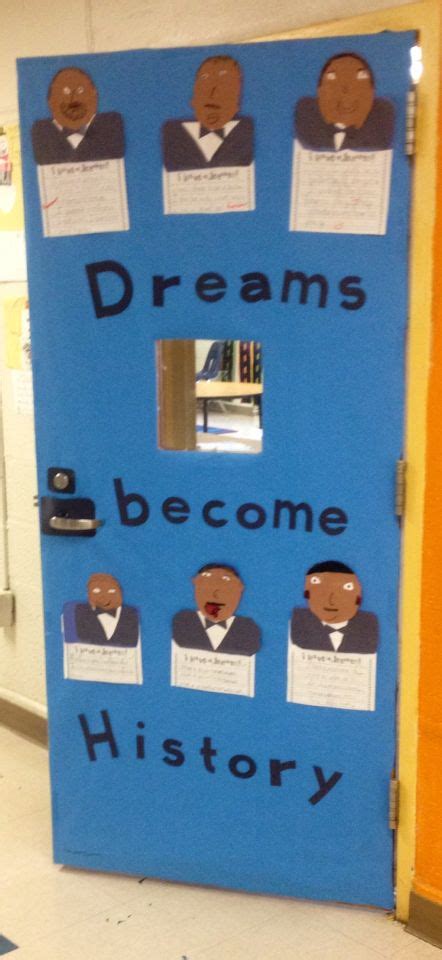 Dr. Martin Luther King Jr. Classroom door | School social work, Craft ...