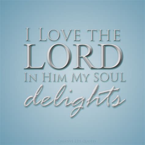 I Love the Lord