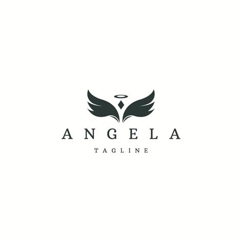 Angel logo icon design template flat vector 8282423 Vector Art at Vecteezy