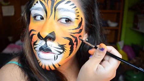 Tiger Facepaint Tutorial! - New and Improved - YouTube