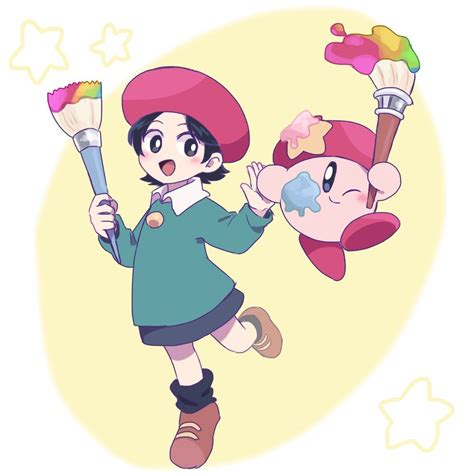 Adeleine & Kirby | Kirby, Game character, Cute drawings