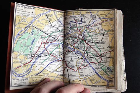 Transit Maps: Historical Map: Pocket Book Paris Métro Map, 1961