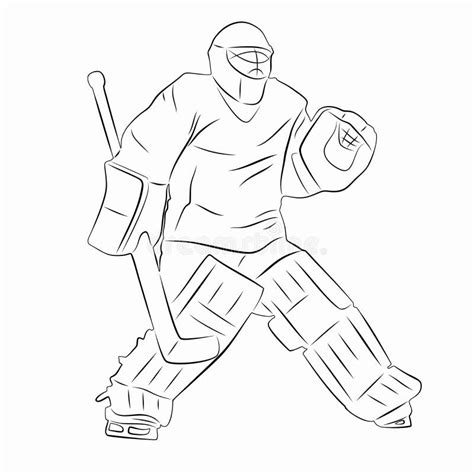 Hockey Goalie Drawings