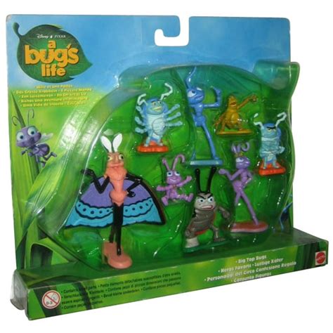 Disney Pixar A Bug's Life Bug Big Top Bugs Mattel Figure Set - Walmart ...