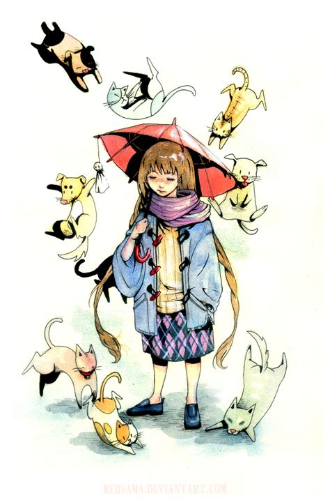 Rain Cats and Dogs by redsama.deviantart.com on @deviantART Sleeping Man, Dancing In The Rain ...