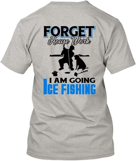 Are Blue I Am Going Ice Fishing T Shirt, Unisex Cotton Shirt, Tee Shirt Ash,M : Amazon.ca ...